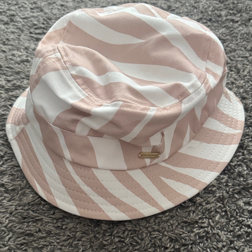 Beach Bunny Pink and White Bucket Hat